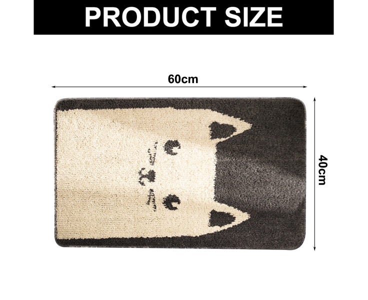 Cartoon flocking door mats, household bedroom bathroom door absorbent mats, b Carousel 2