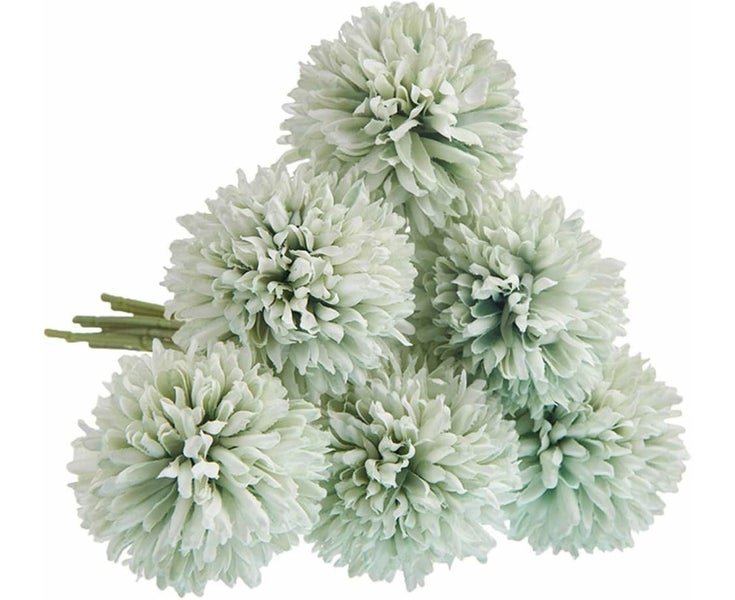 Artificial Flowers, Fake Flowers Silk Plastic Artificial Hydrangea 6 Heads Br Carousel 1