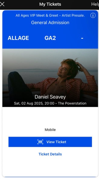 Daniel Seavey Meet and greet62932728745601111