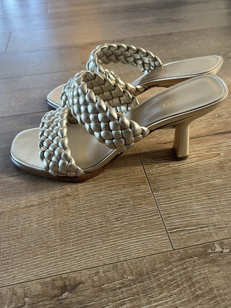 Michael Kors Gold Nadia Sandals Carousel 2