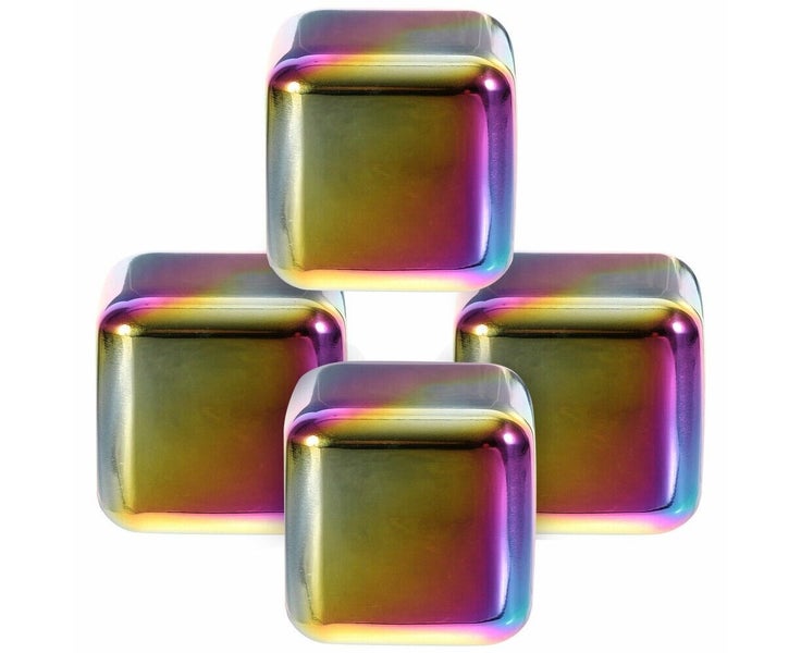 4pcs Stainless Steel Ice Cubes Reusable Ice Cubes Whiskey Stones Ice Cube64190256487169111