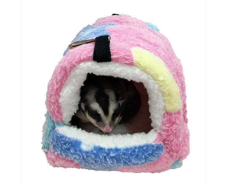 Hollypet Warm Hamster Plush Bed Hanging Hammock Nest-StarfishPink Carousel 1