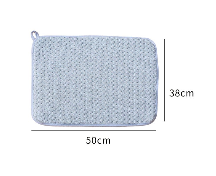 Dish Drying Mat Strong Water Absorption Quick Dry Hanging Hole Microfiber Cou Carousel 2