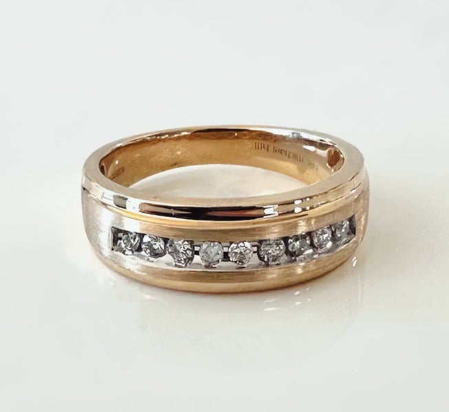 Gold diamond men’s ring629337308494111113