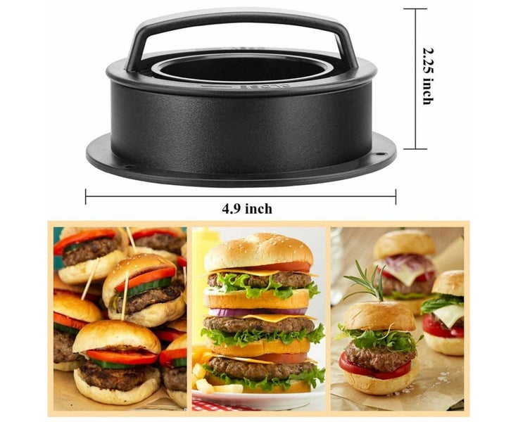 Stuffed Burger Press Hamburger Patty Molds Maker Sliders Kitchen BBQ Cookery Carousel 6
