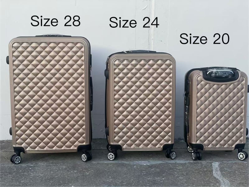 GOLD 20" Luggage 360 Spanner 4 Wheels ABS Hard-case Travel Cabin Suitcase Carousel 5