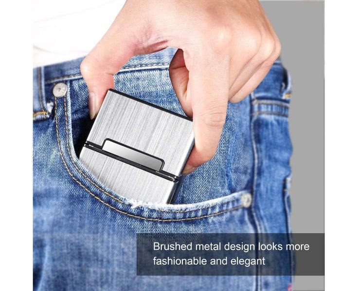 Cigarette Case, 3 Pieces Metal Cigarette Box With Magnetic Closure, Aluminum Carousel 5