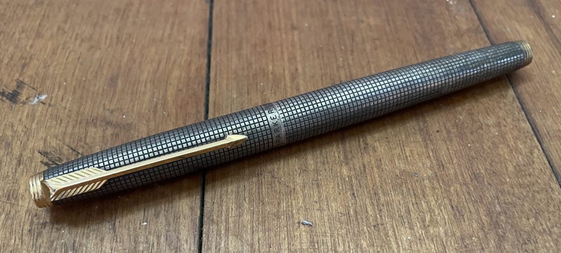Parker Fountain Pen Sterling Silver & 14k Gold Made in USA Carousel 1