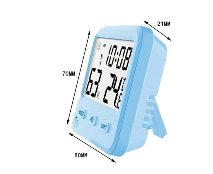 Hygrometer indicator room thermometer with built-in clock and time display fo Carousel 2