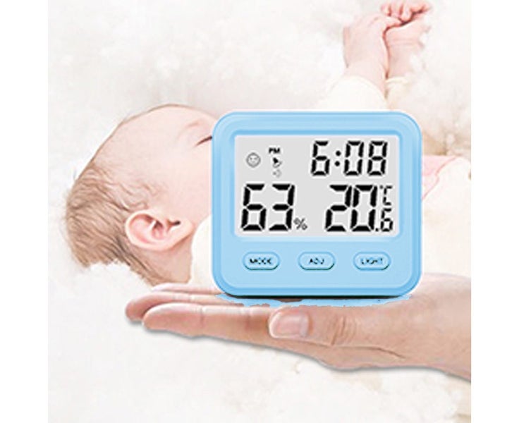 Hygrometer indicator room thermometer with built-in clock and time display fo Carousel 5