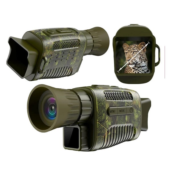 4K IR Night Vision Monocular 5X Zoom Telescope Digital Camera HD Video Multic Carousel 1