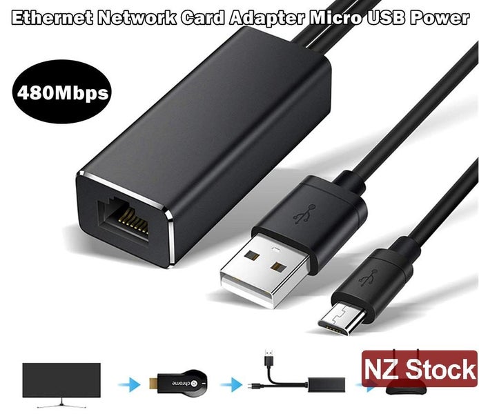 Micro USB to RJ45 Ethernet Network Adapter - Sale Sale NZ Stock Deal Carousel 1