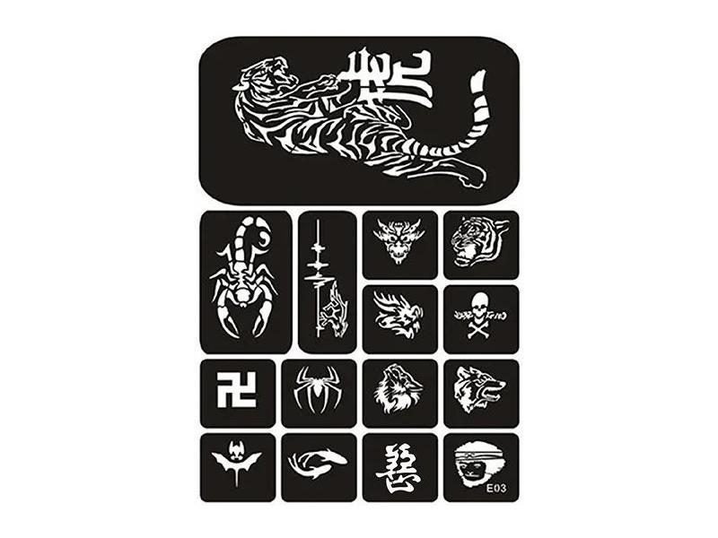 New Design Reusable Henna Stencils For Painting Tattoo Carousel 1