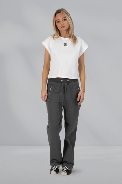 Federation Loose Leg Escape Trackies Coal Silver Carousel 1