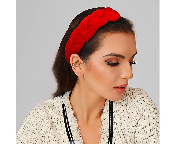 Headbands for Women Velvet Braided Headbands Fashion Hairband Criss Cross Hai Carousel 5