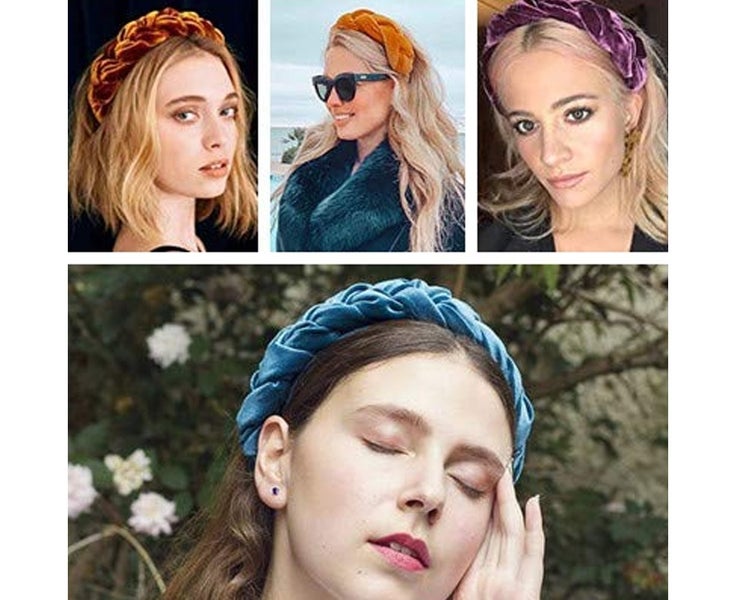Headbands for Women Velvet Braided Headbands Fashion Hairband Criss Cross Hai Carousel 5