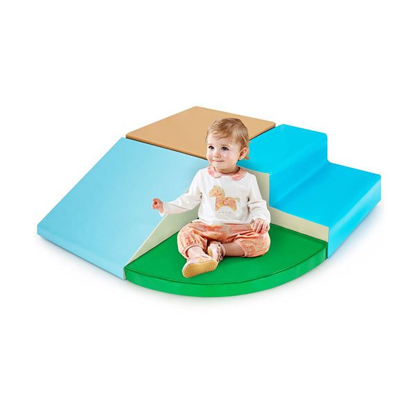 4 Piece Kids Climb Crawl Playset For Nursery And Kindergarten Carousel 2