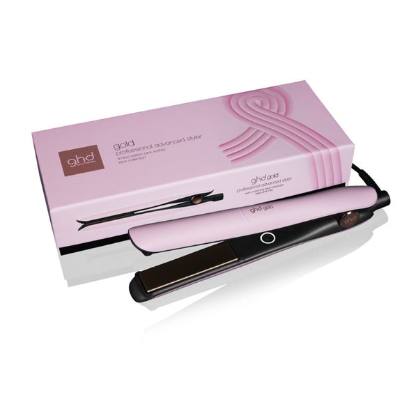 GHD pink sorbet gold + free GHD heat protectant Carousel 1