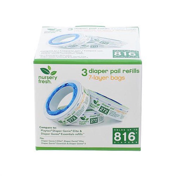 Munchkin Nursery Fresh Diaper Pail Refill, 3 Pack Carousel 1