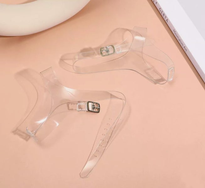 Anti-Slip Transparent Heel Straps for Women's High Heels 1 Pair Carousel 2