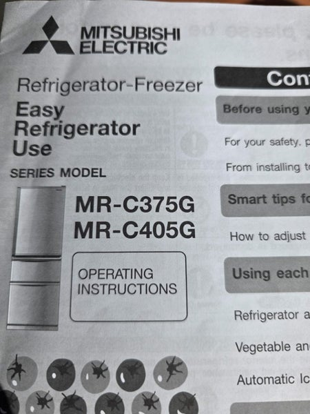 MITSUBISHI REFRIGERATOR-FREEZER62931718284673114