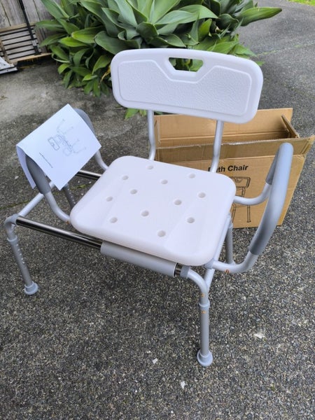 Rotating sliding bath stool62992596294530112
