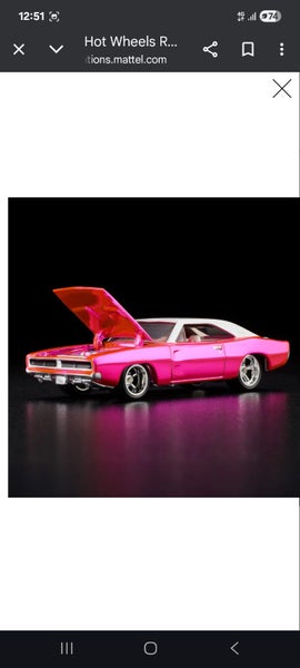 HOT WHEELS RLC EXCLUSIVE '69 DODGE CHARGER R/T (2025)62931718857985114