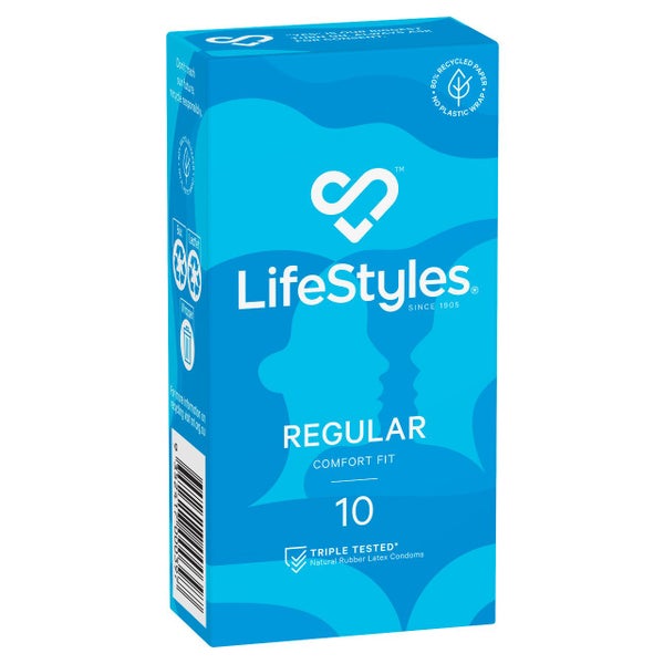 LifeStyles(R) Regular Condoms 10 Pack Carousel 1