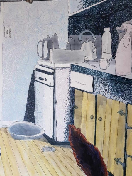 Large Cat Painting62995623253121112