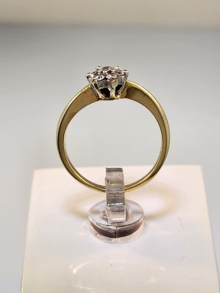 Yellow Gold & Diamond Cluster Ring Carousel 2