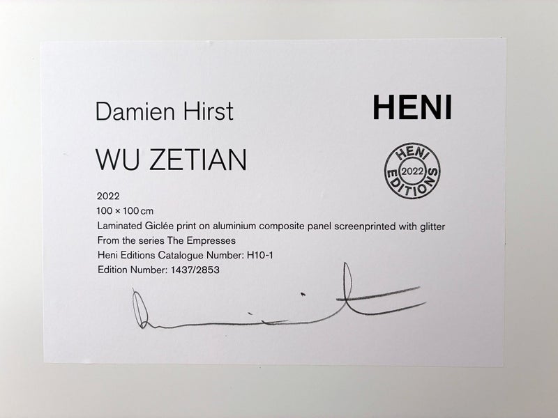 Damien Hirst "Wu Zetian" from "The Empresses" series - signed and numbered62995623368578112