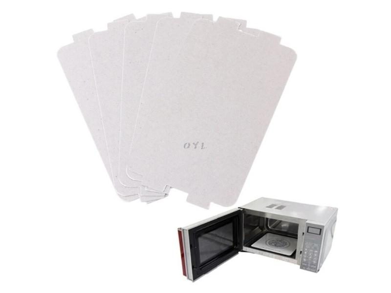 5Pcs Microwave Oven Mica Plate Sheet Thick Replacement Part 107x64mm For Media Carousel 1