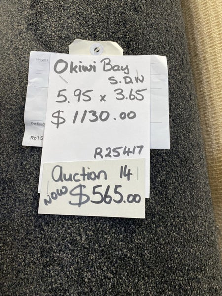 Auction 14 , 5.95 x 3.65 metres nylon cut pile carpet. Carousel 1
