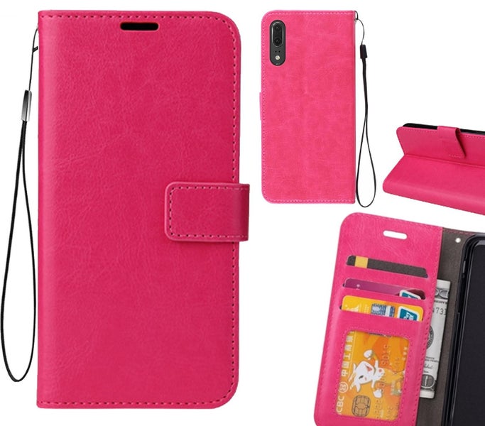 Huawei P20 case Wallet Leather Magnetic Smart Flip Folio Case Carousel 1