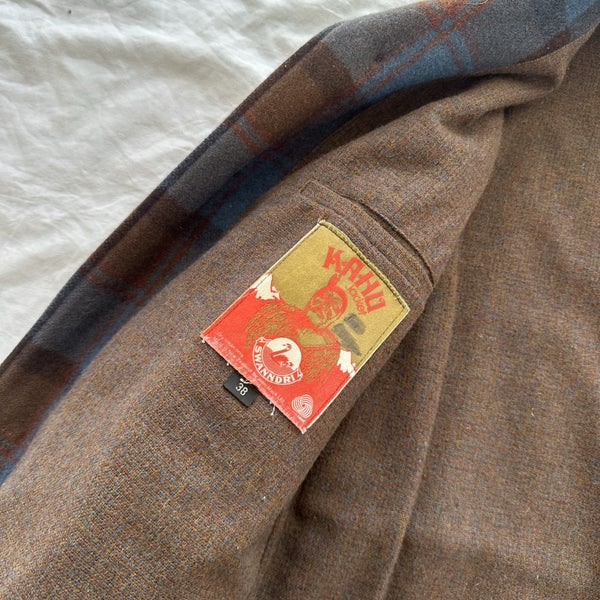 Vintage 1970s Swanndri Kahu Pure Wool Coat NZ Made62983258772355113