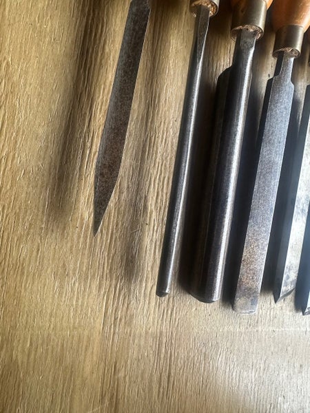 Rob Sorby Sheffield wood turning chisel set Carousel 7