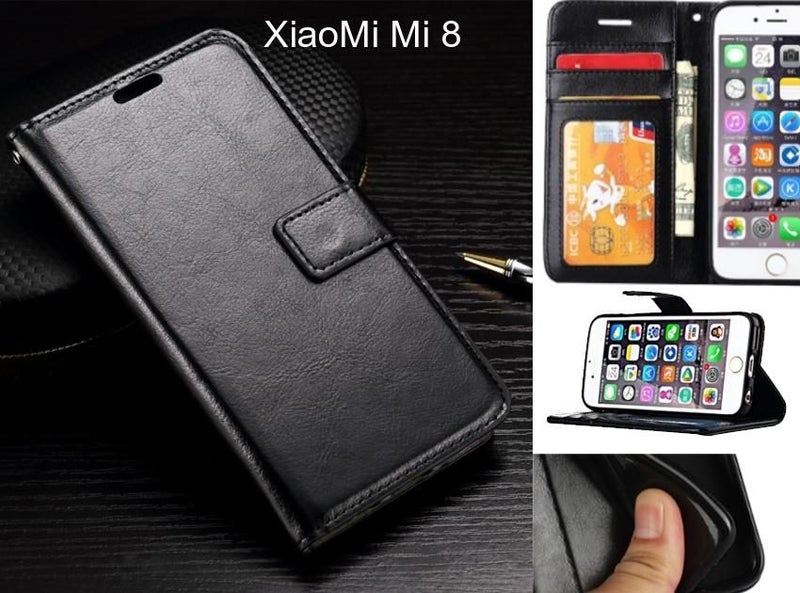 XiaoMi Mi 8 case Fine leather wallet case Carousel 1