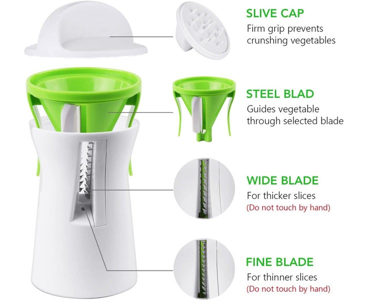 Spiralizer Hand Zoodle Maker - Spiralizer Vegetable Cutter for carrot, cucumb Carousel 5
