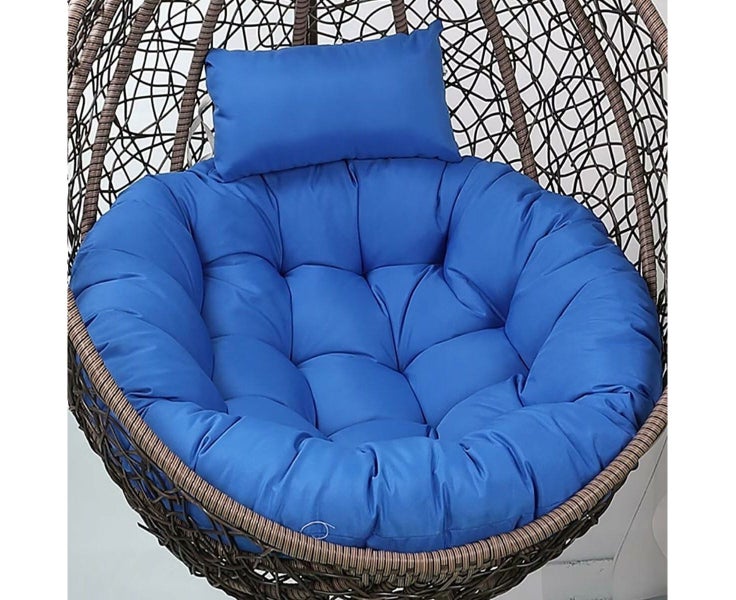 Round Swing Egg Chair Cushion Indoor/Outdoor Hammock Chair Cushion Large Hang Carousel 1