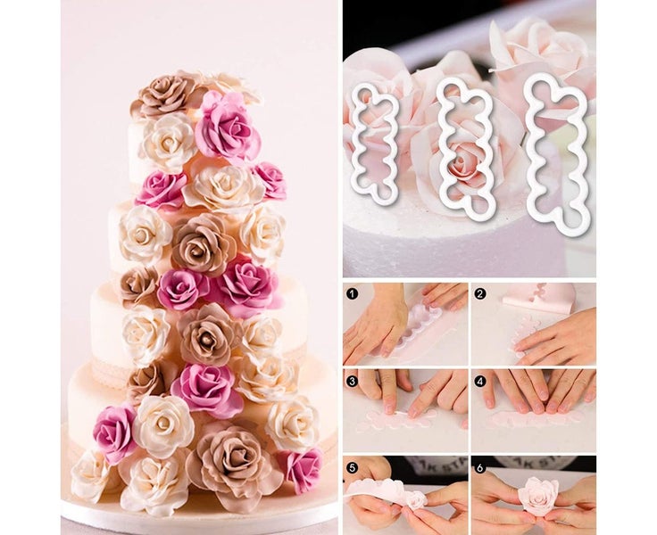 84pcs Cake Tools Flower Fondant Cake Decorating Kit Cookie Mould Icing Plung Carousel 5