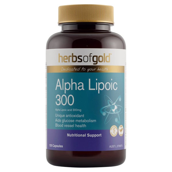Herbs Of Gold Alpha Lipoic 300 Capsules 120 Carousel 1