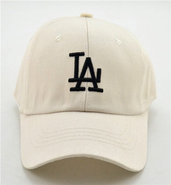 $1 R: 2x RED and Beige LA LOGO Adjustable Baseball Caps Hats62936672777985113