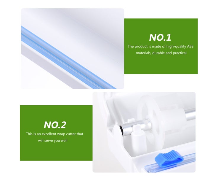 Cling Film Cutting Box Wall Cling Wrap Holder Practical Cling Wrap Cutter Carousel 9
