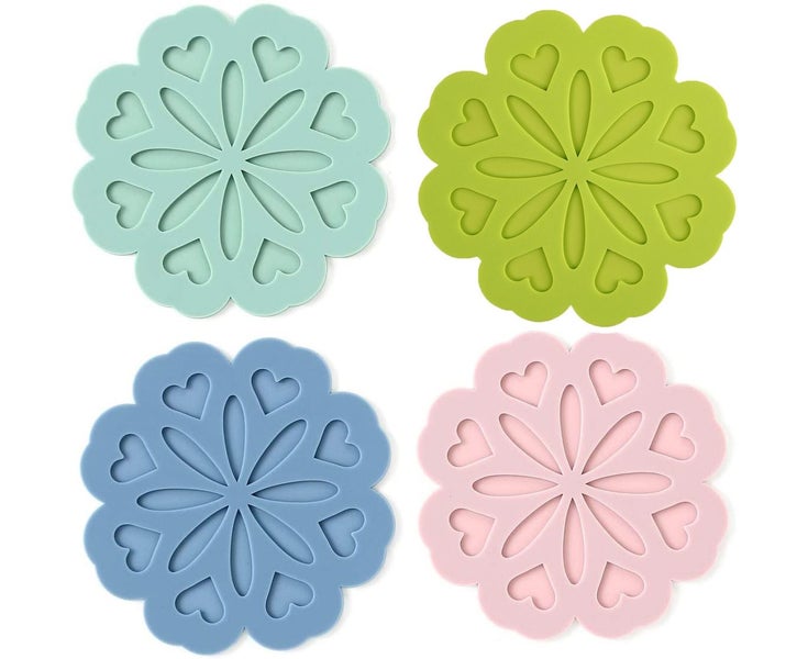 4 Silicone Trivet Mat - Hot Pot Holder Hot Pads for Table & Countertop - Triv Carousel 1