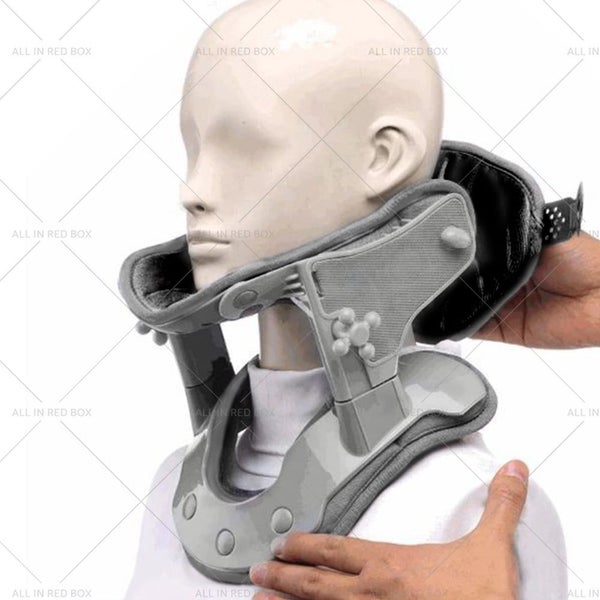Cervical Neck Traction Device Neck Brace Collar Stretcher Pain Relief Therapy Carousel 1
