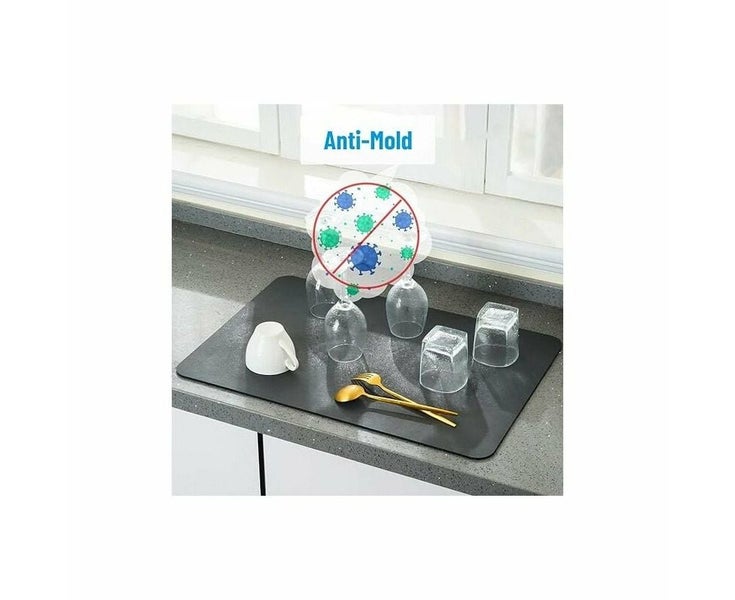 Dish Drainer Mat, Super Absorbent Dish Drying Mat, Quick Dry Nanofiber Kitche Carousel 5