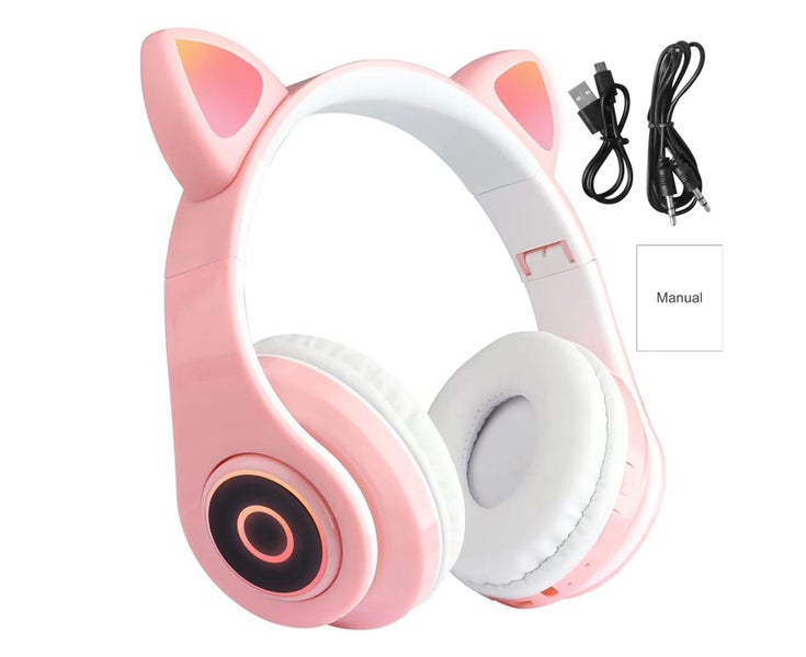 B39 Bluetooth-compatible Headphone Cat Ear Design Stable Performance Silicone Carousel 1