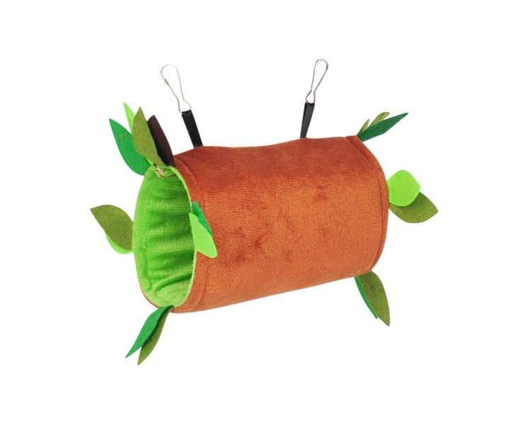 Miserwe 5pcs Hamster Hanging Cage Accessories Leaf Wood Hammock Ropeway Swing Carousel 5