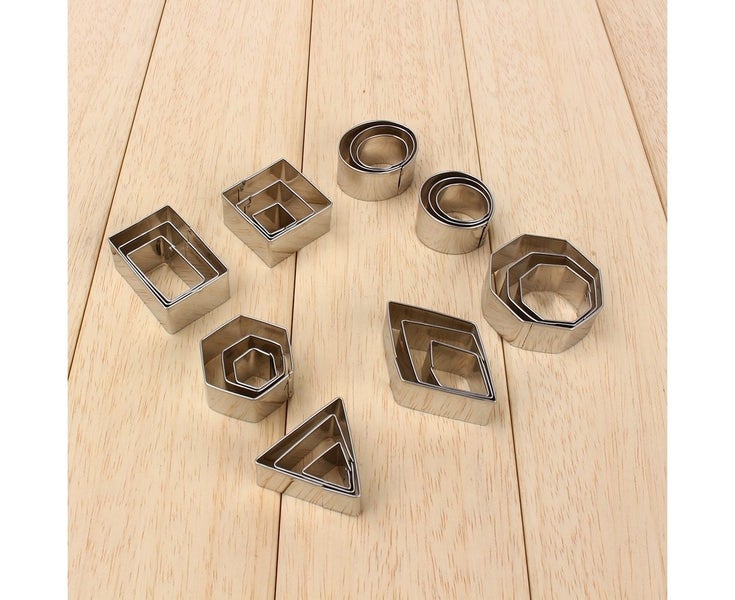 24Pcs Stainless Steel Cookie Cutting Mold Kitchen Baking Tools Fondant Cake C Carousel 5