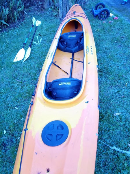 Necky Gannet 2 Double Kayak with rudder. Paddles, trolley, pump & anchor. VGC62932733569538112